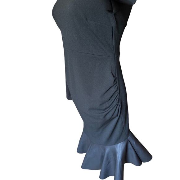 ASOS Asymmetrical Maternity Cocktail Dress 
Size 4 Black - Picture 4 of 9